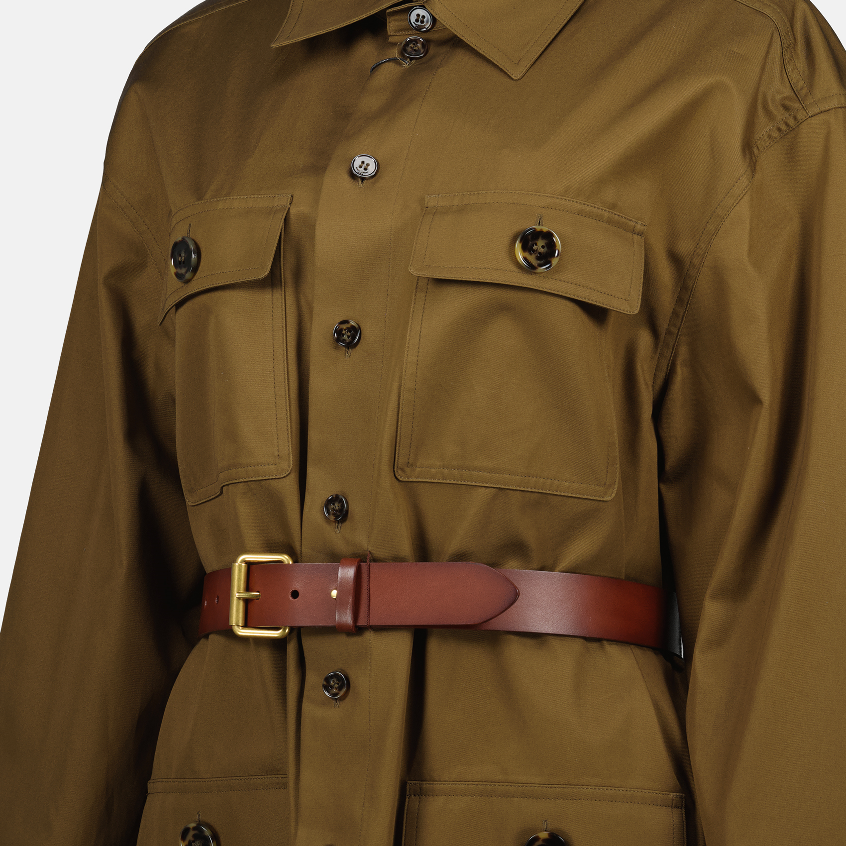 Robes Robe chemise Saint Laurent Marron Femme