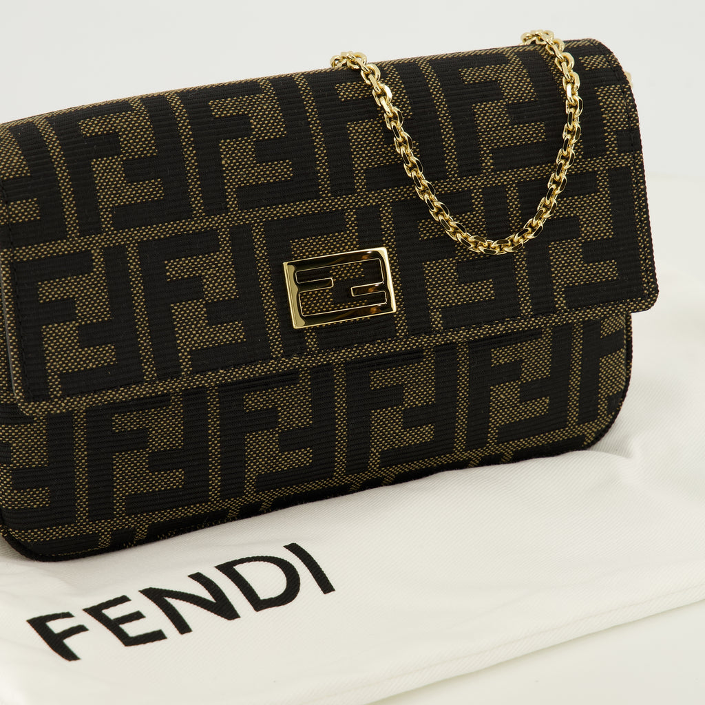 Petite maroquinerie Mini portefeuilles Tube Fendi Marron Femme
