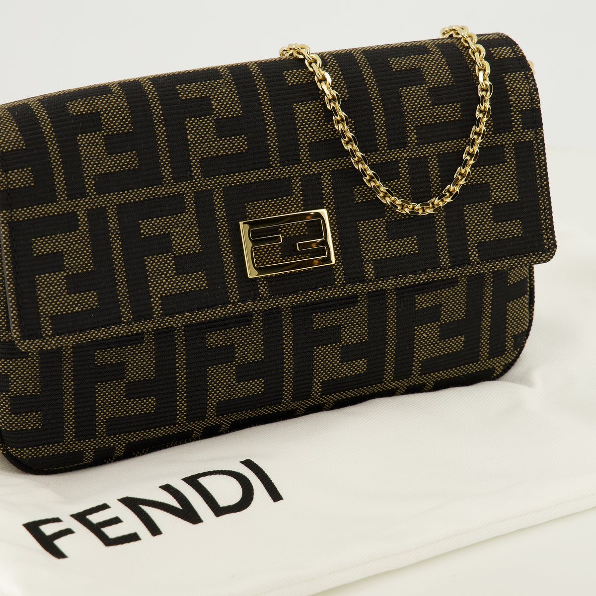 Petite maroquinerie Mini portefeuilles Tube Fendi Marron Femme
