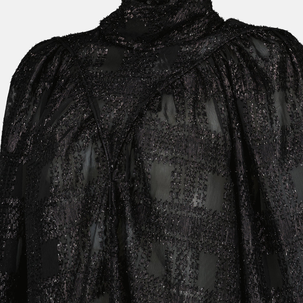 Imagem do top de efeito metalizado da marca Iro para Mulheres - Temporada Outono-Inverno 2025 - Vista Detalhada 1