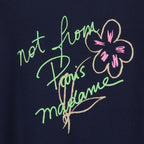 T-shirt T-shirt Slogan Esquisse Drole De Monsieur Blu scuro Homme