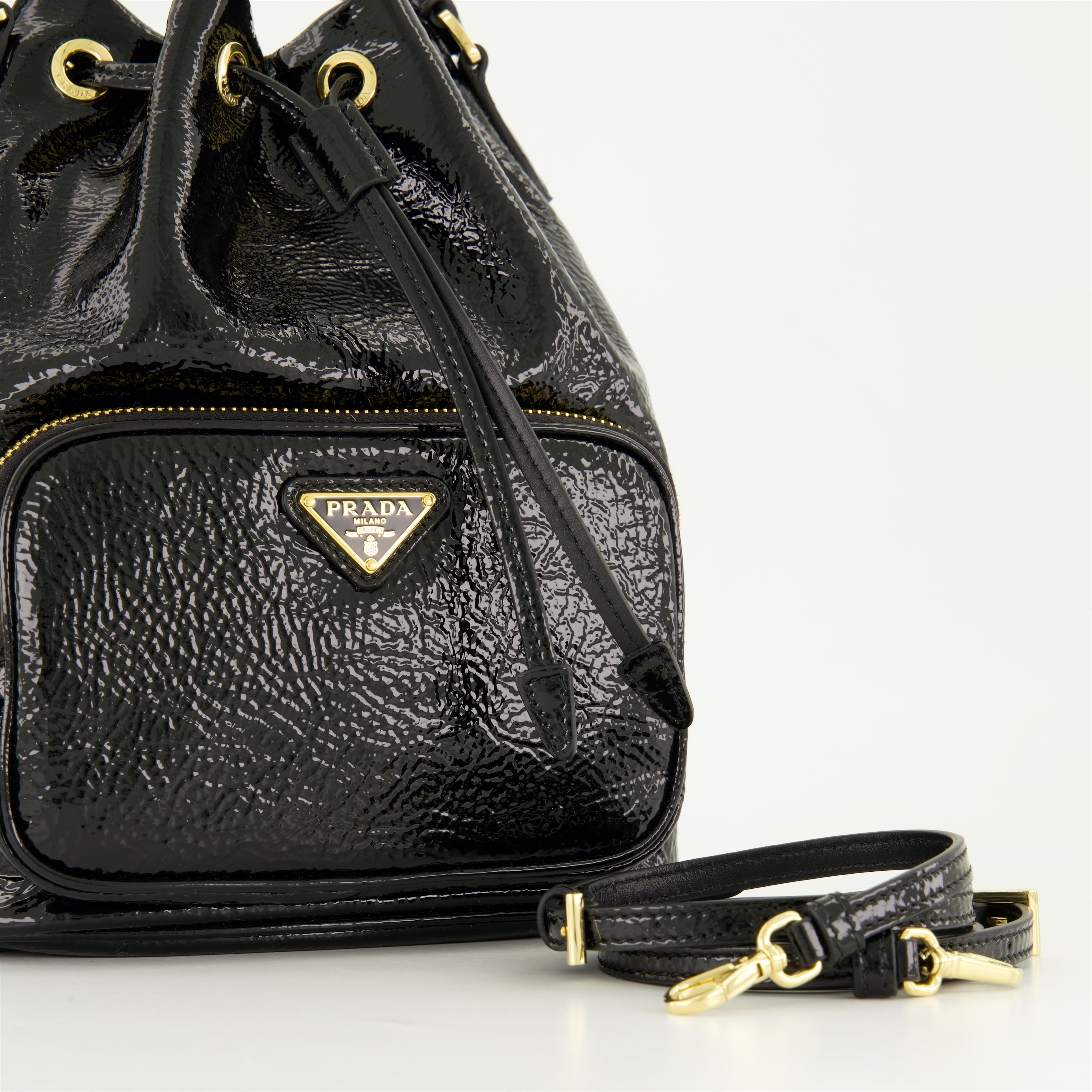 Sacs seau Sac seau Duet Prada Noir Femme