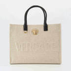 Borse tote Sac cabas La Medusa Versace Beige Femme