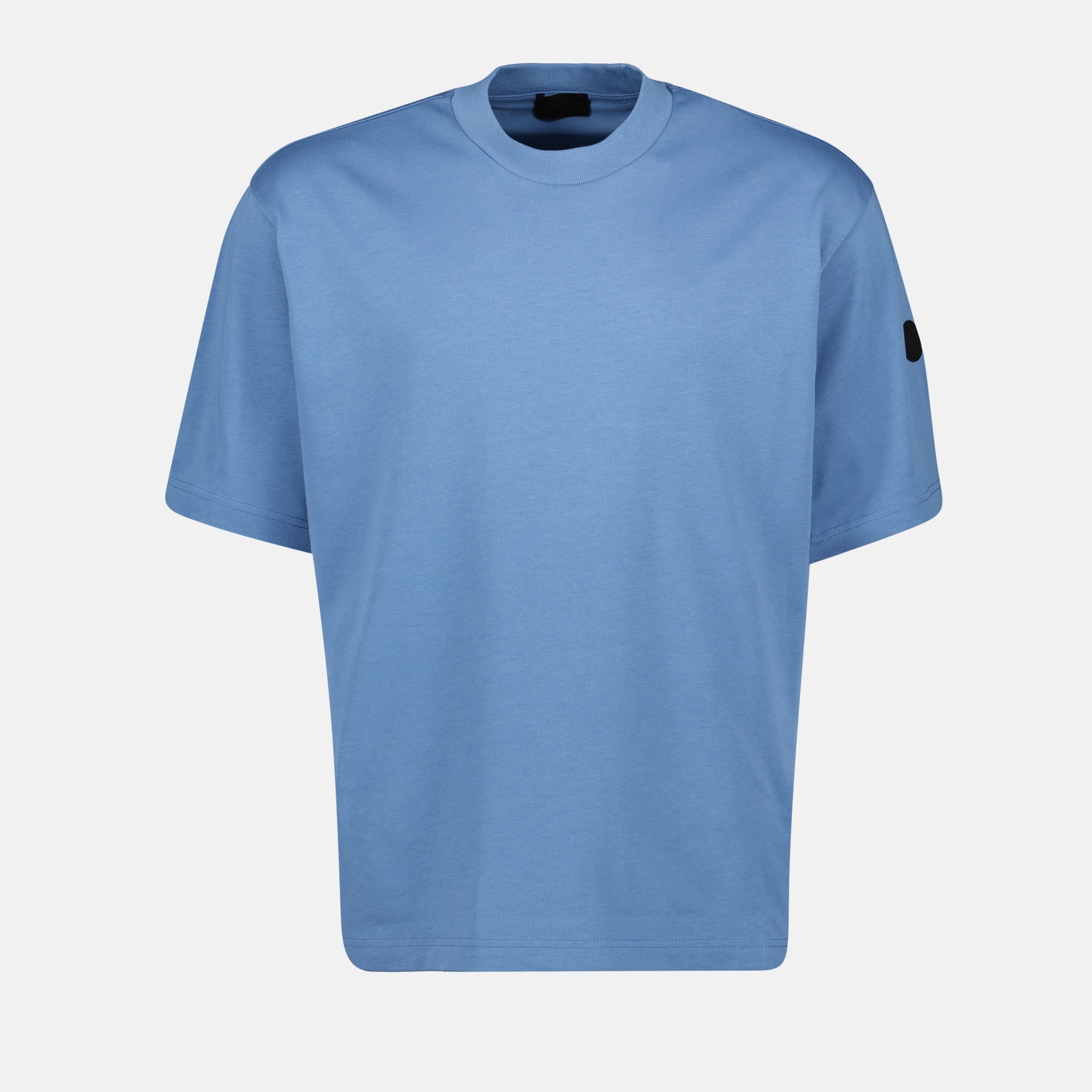 T-shirts T-shirt logo Moncler Bleu Homme