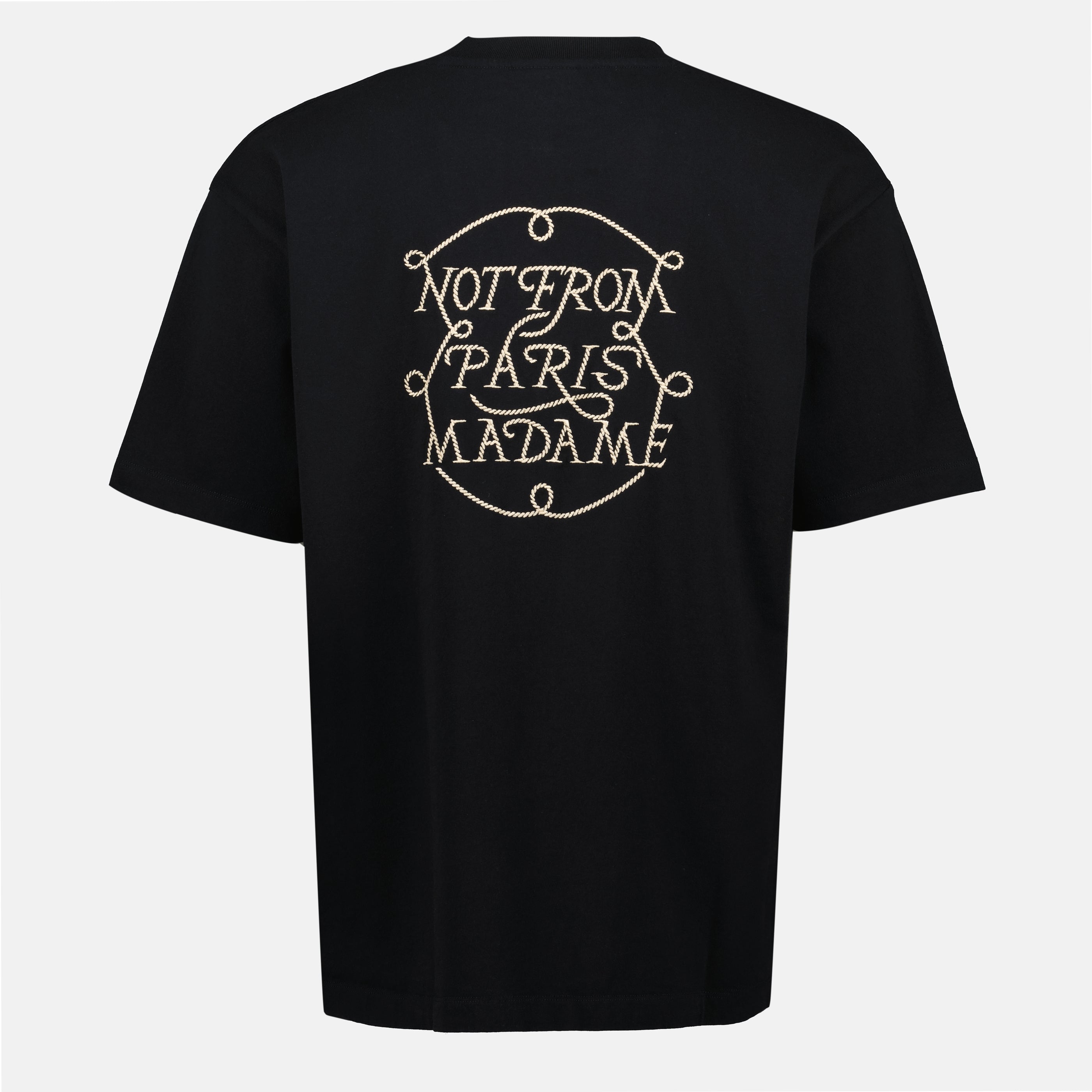 Camisetas T-shirt Slogan Tressé Drole De Monsieur Preto Homme