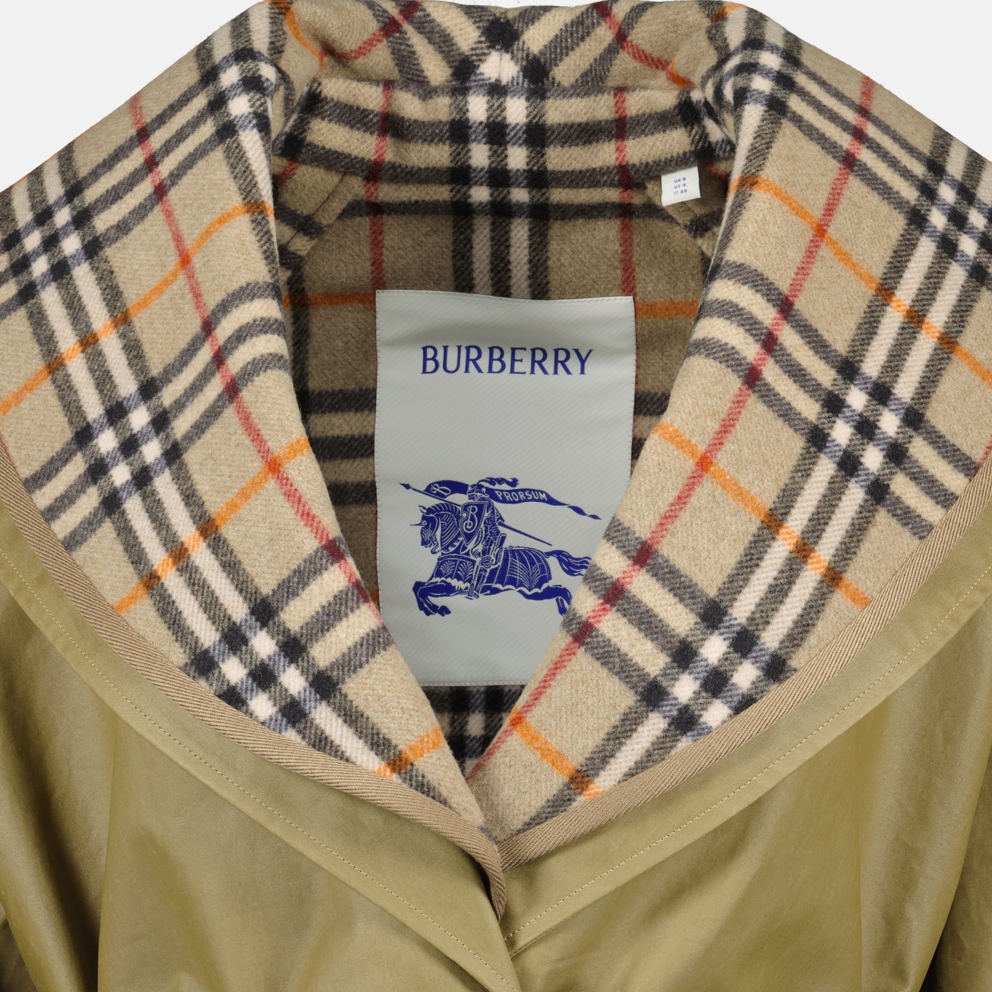 Image de l'article Veste courte Check de la marque Burberry pour Femme - Saison Printemps-Été 2026 - Vue détaillée_1