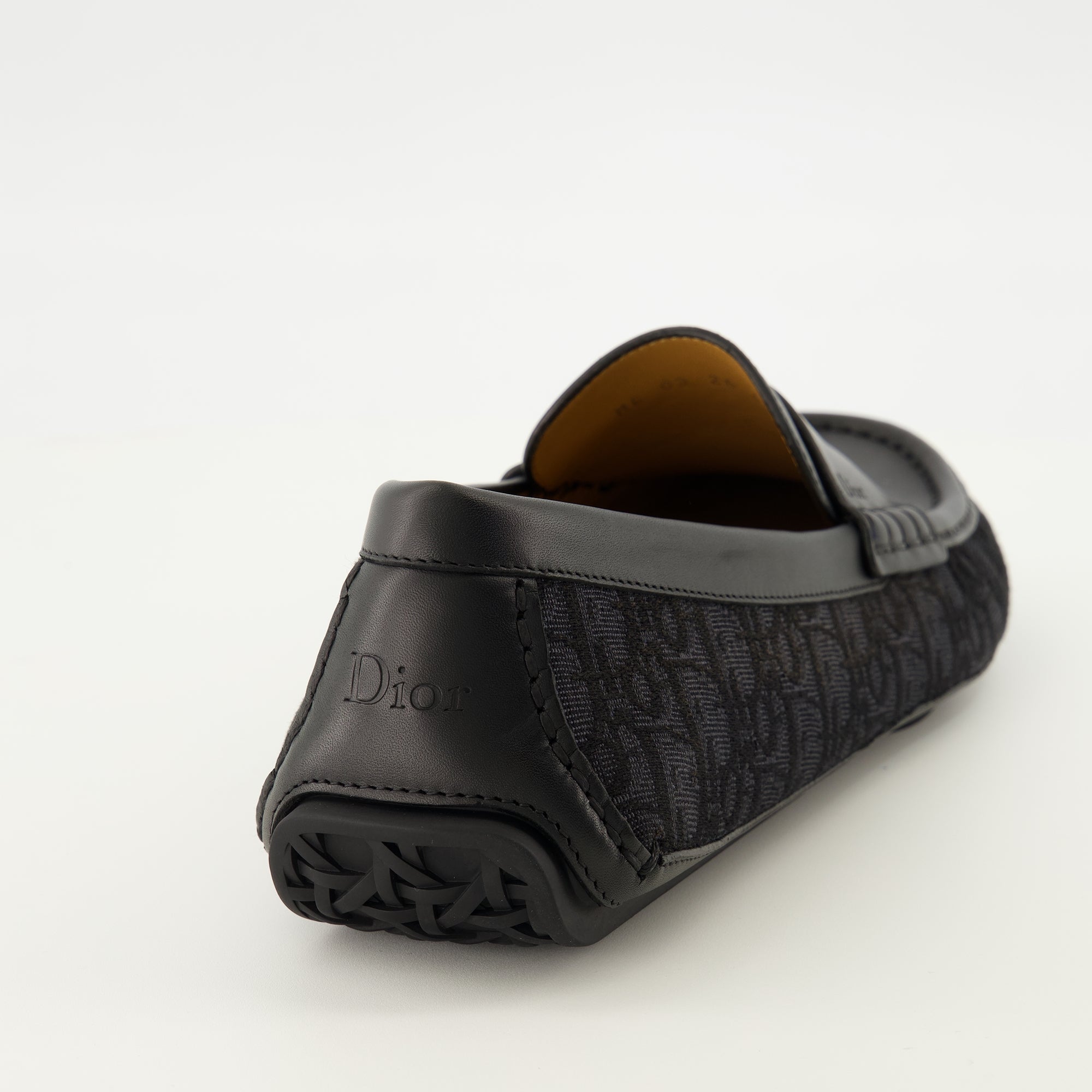 Mocassins Mocassins Roadie en cuir noir Dior Noir Homme