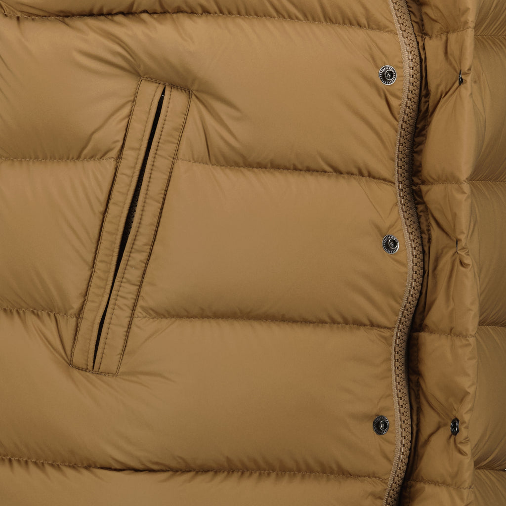 Vestes Doudoune sans manches Tibb Moncler Beige Homme