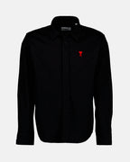 Chemises HSH114.660 001 noir Ami PARIS Noir Homme