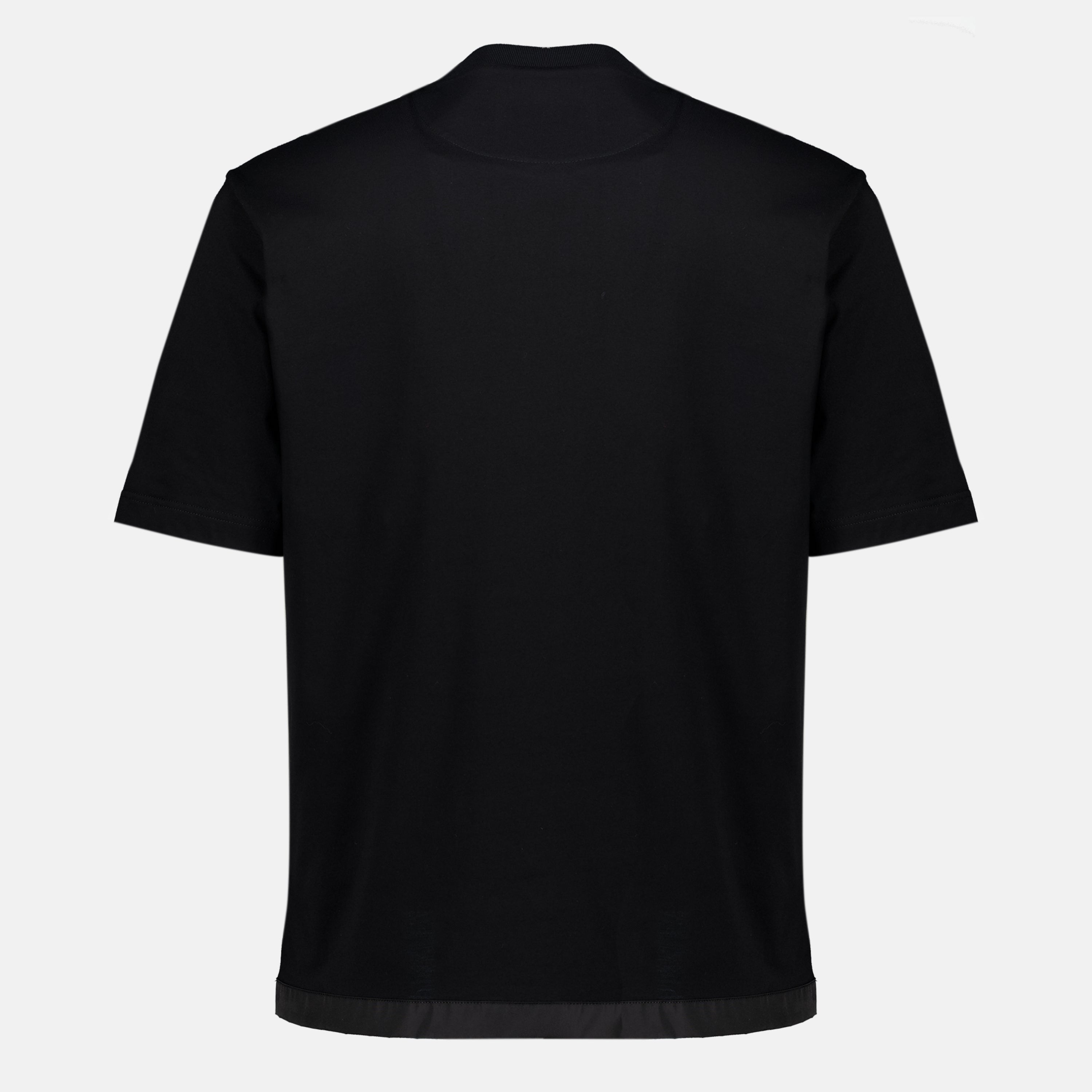 T-shirts T-shirt noir en coton Prada Noir Homme