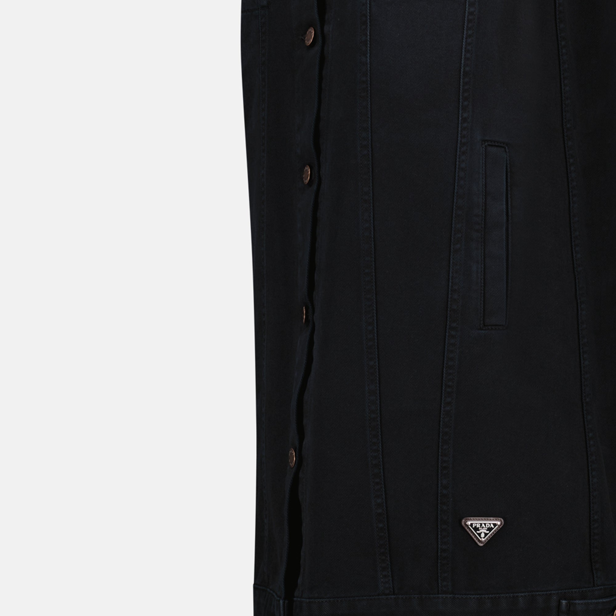Vestidos Robe en jean Prada Preto Femme