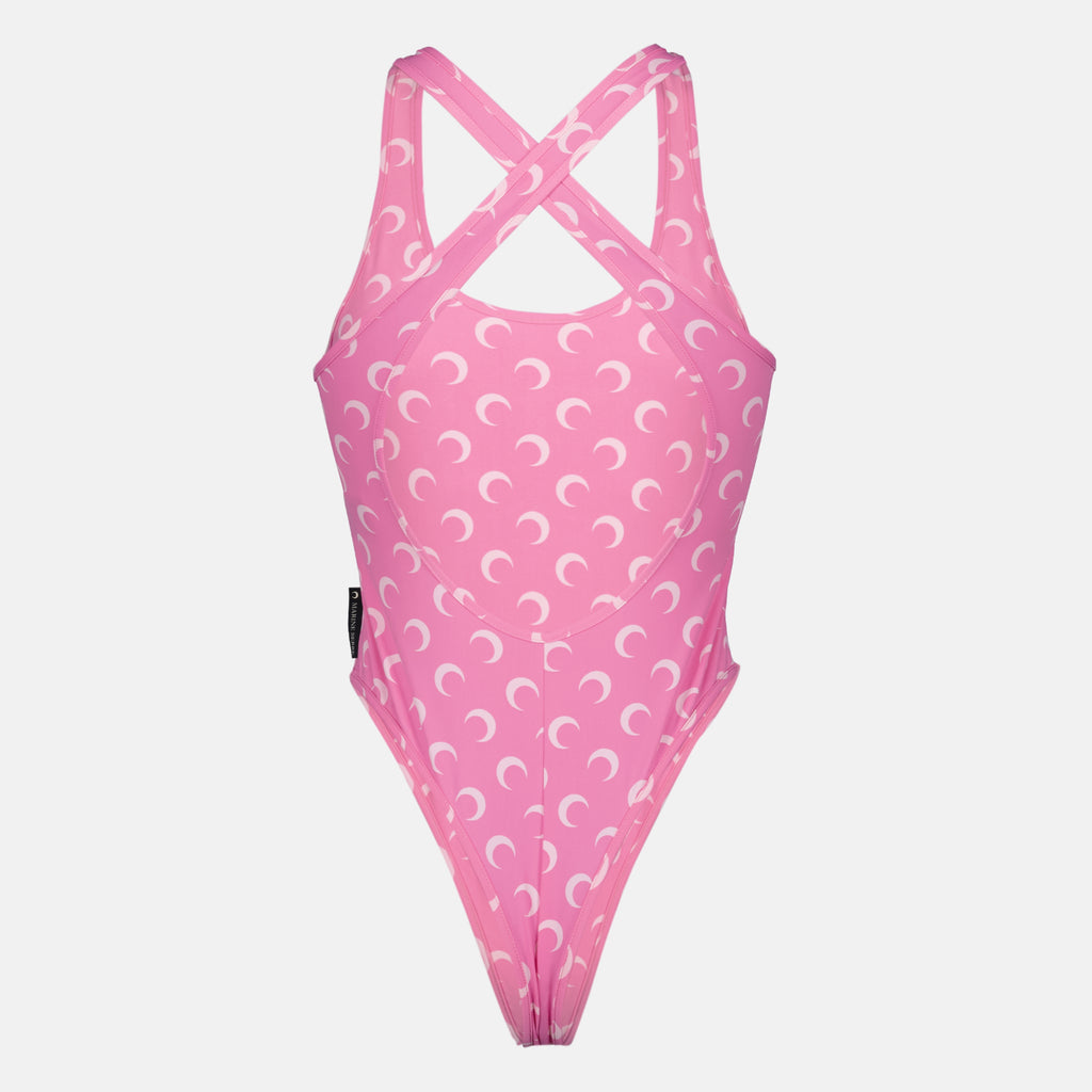 Beachwear Costume da Bagno Intero Pink Moon Marine Serre Rose Femme