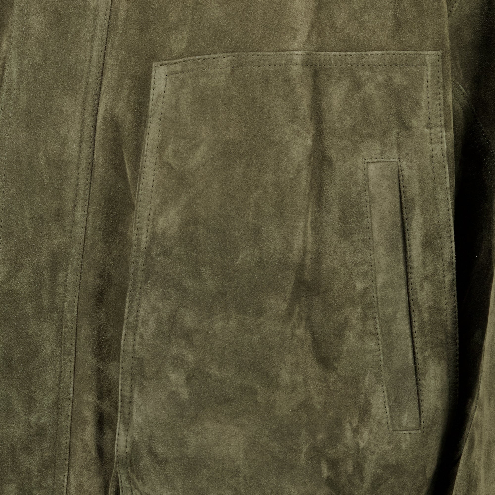 Vestes Kaki Leather Suede Bomber Saint Laurent Kaki Homme