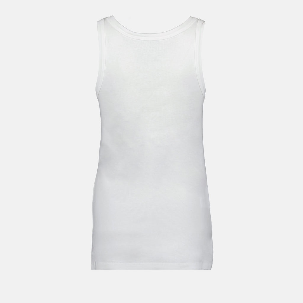 Tops Débardeur blanc à logo Prada Branco Femme