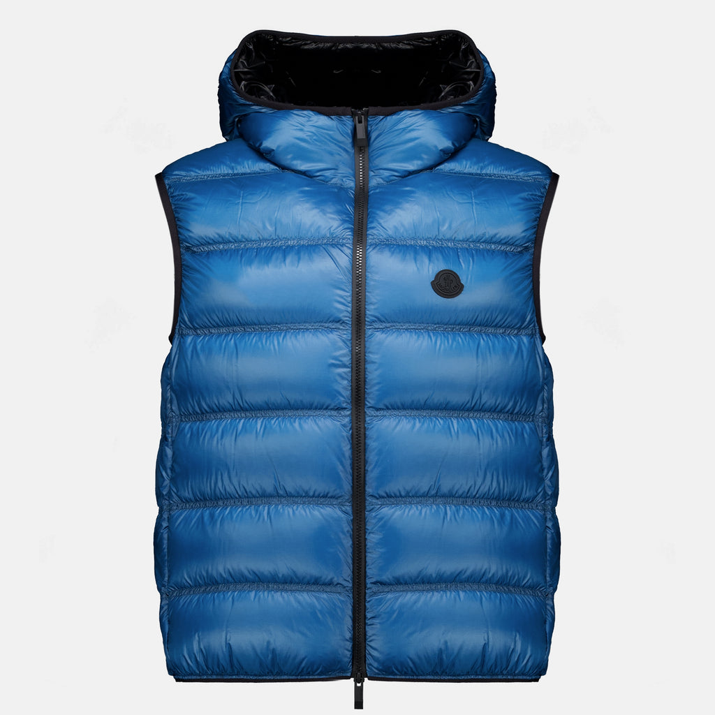 Vestes Panestrel Blaue Ärmellose Daunenjacke Moncler Bleu Homme