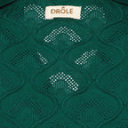 Camisas Camisa de Tapicería Bordada Drole De Monsieur Verde Homme