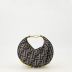 Image de l'article Sac Fendigraphy mini en denim FF de la marque Fendi pour Femme - Saison Automne-Hiver 2025 - Vue détaillée_2