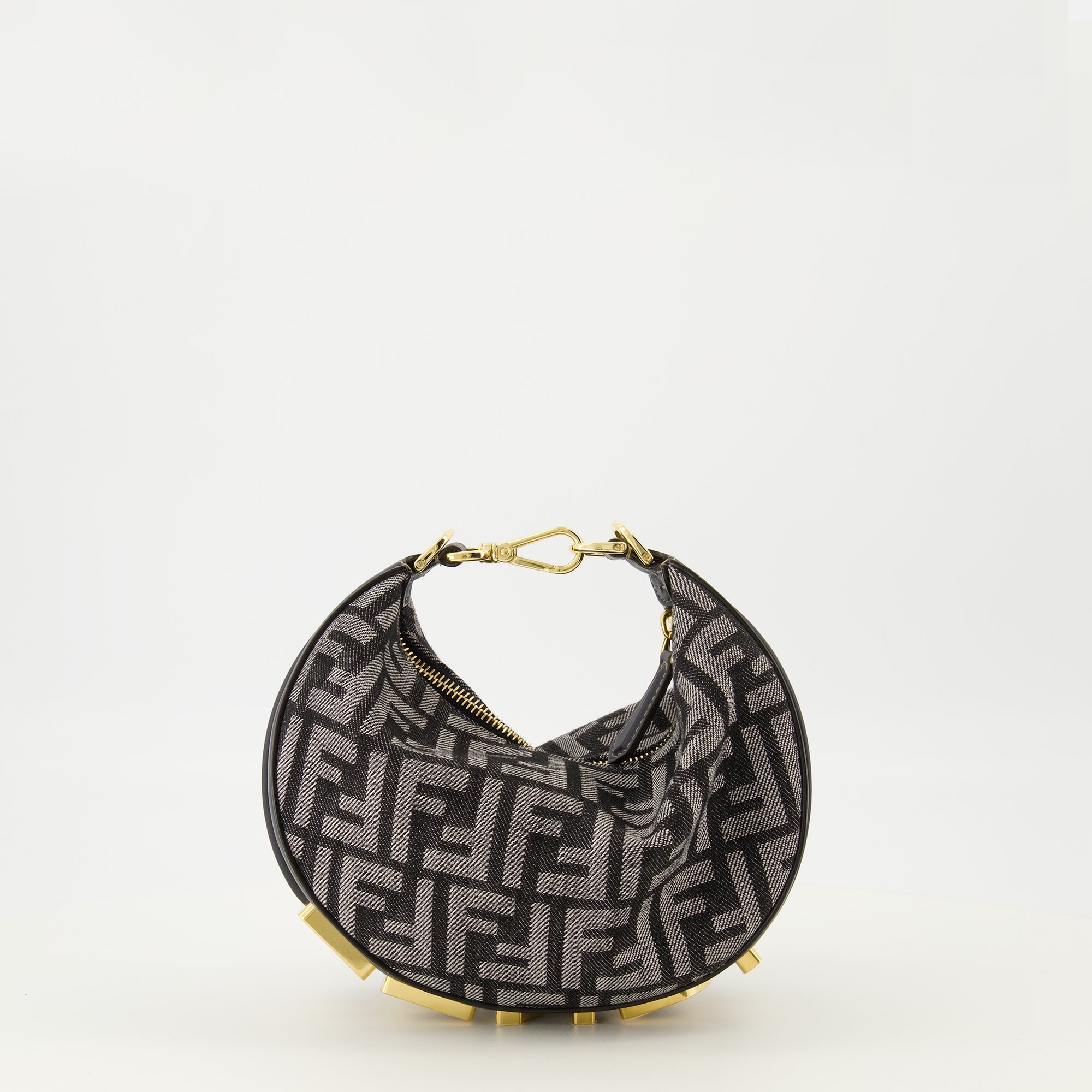 Image de l'article Sac Fendigraphy mini en denim FF de la marque Fendi pour Femme - Saison Automne-Hiver 2025 - Vue détaillée_2