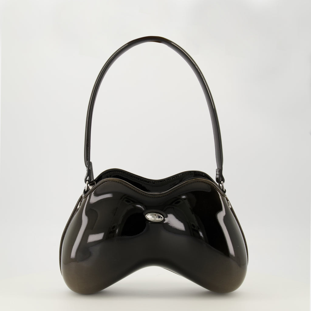 Image de l'article Sac Double-D noir de la marque Diesel pour Femme - Saison Automne-Hiver 2025 - Vue de Face