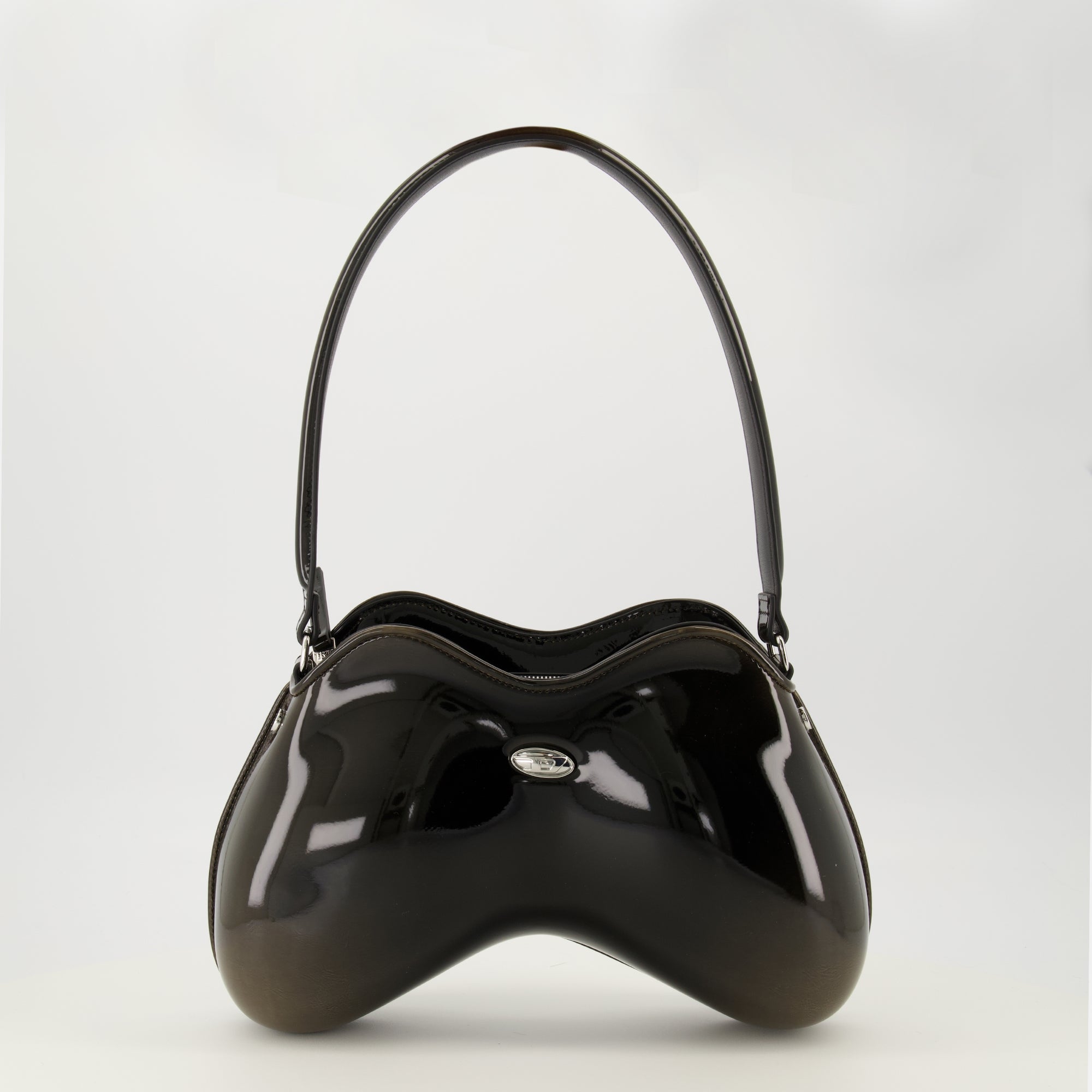 Image of the Diesel Women's Double-D Black Bag - Autumn-Winter 2025 - Front View
