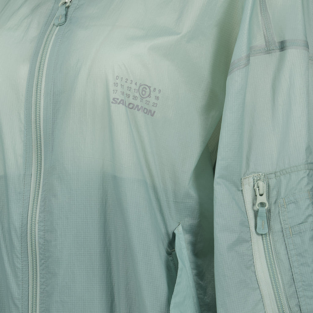 Giacche MM6 x Salomon Giacca Antivento Mm6 Verde Femme