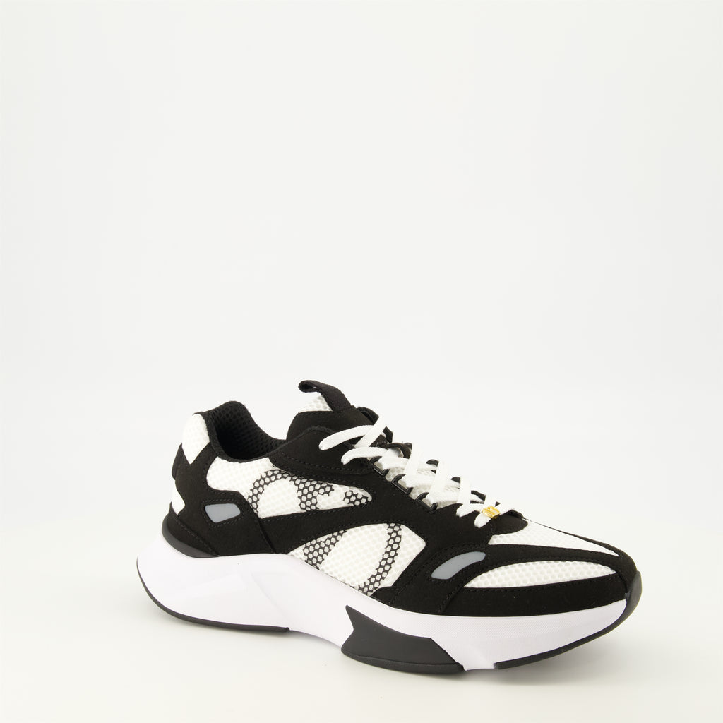 Baskets Tênis Demivee em Tecido Branco Valentino Garavani Blanc Homme