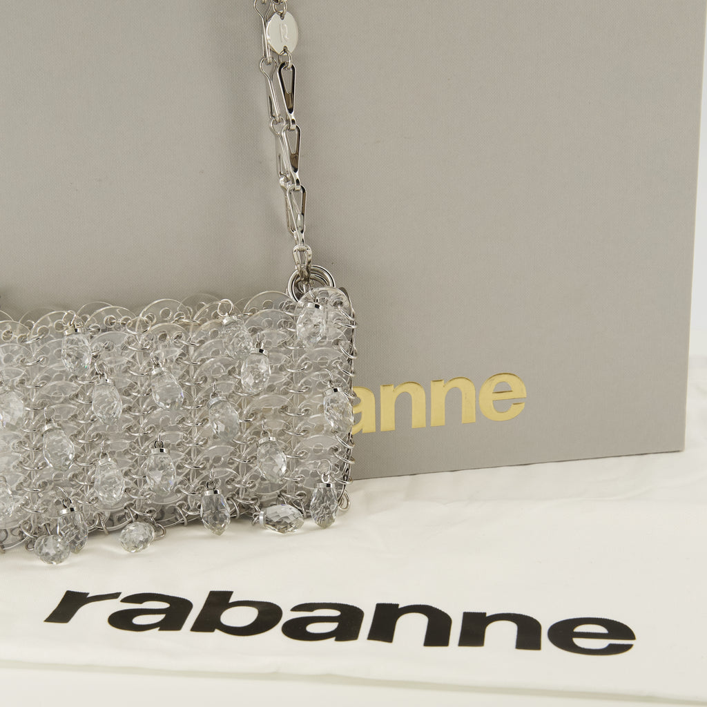 Image de l'article Sac 1969 nano avec cristaux argenté de la marque Rabanne pour Femme - Saison Printemps-Été 2026 - Vue détaillée_2