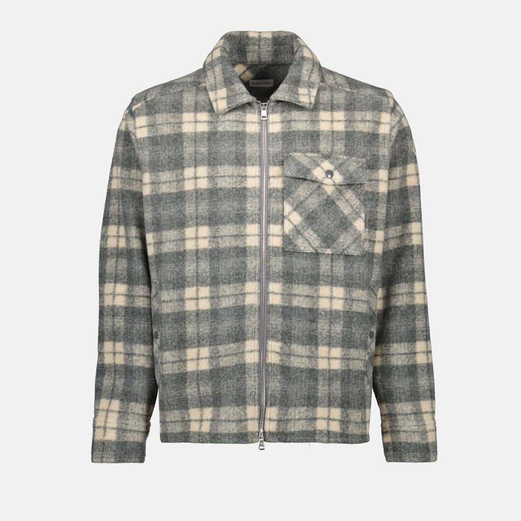 Chemises Tartan Hemd Moncler Gris Homme