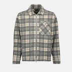 Chemises Tartan Hemd Moncler Gris Homme
