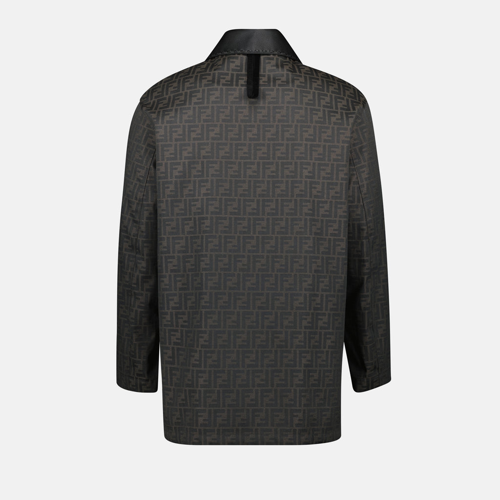 Coats FF Print Jacket Fendi Brown Homme