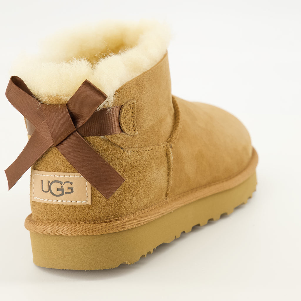 Bottines Stivali Ultra Mini Bailey Bow Marroni Ugg Marron Femme