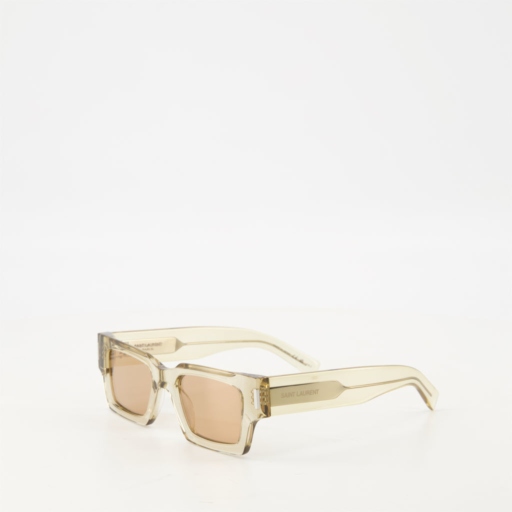 Brillen SL 572 Sonnenbrille Saint Laurent Beige Unisex