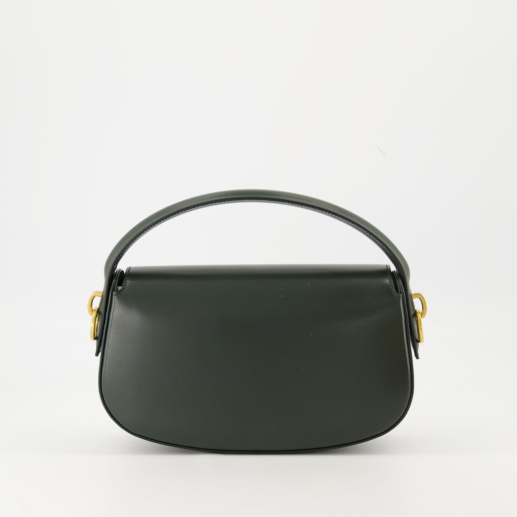 Sacs à main et épaule Sac Voltaire en cuir vert foncé Saint Laurent Vert Femme