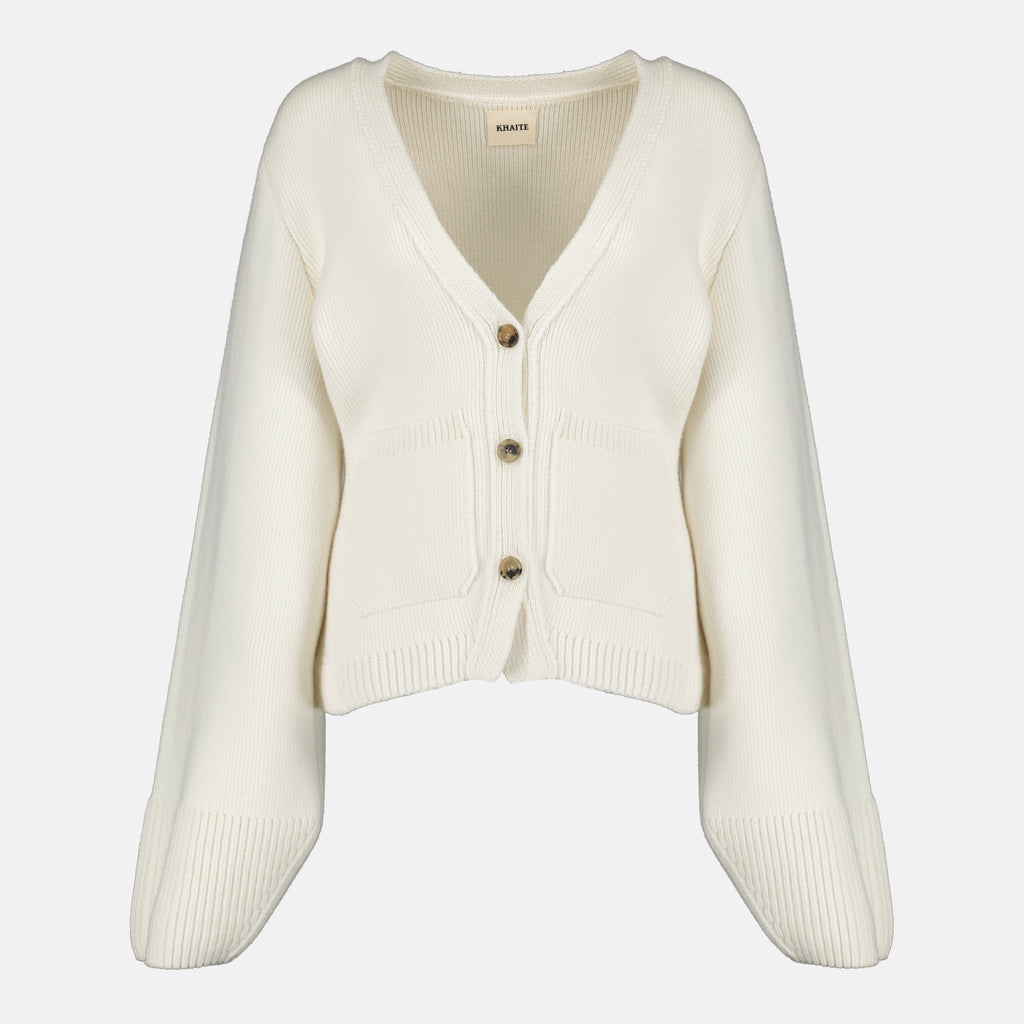 Image de l'article Cardigan Scarlet de la marque Khaite pour Femme - Saison Automne-Hiver 2025 - Vue de Face