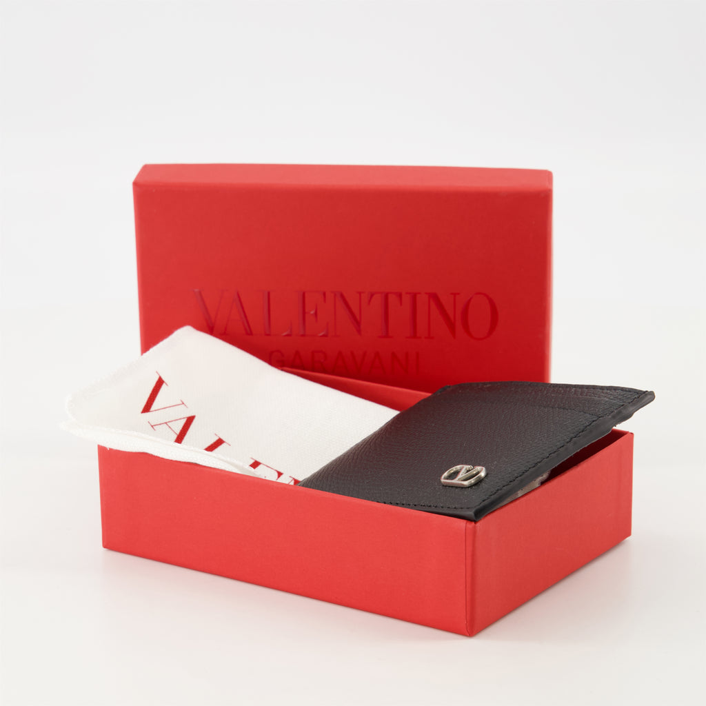 Small leather goods Porte-cartes VLogo Signature Valentino Garavani Black Homme