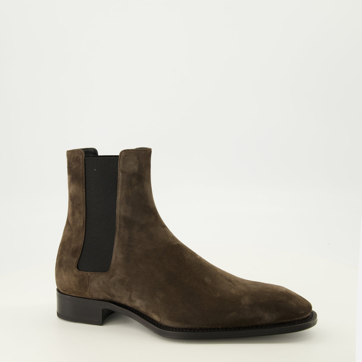 Bottes et bottines Bottines Aurelien Chelsea en suède marron Saint Laurent Marron Homme