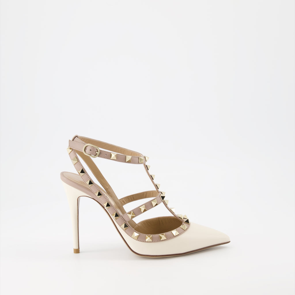 Escarpins Escarpins Rockstud Valentino Garavani Beige Femme