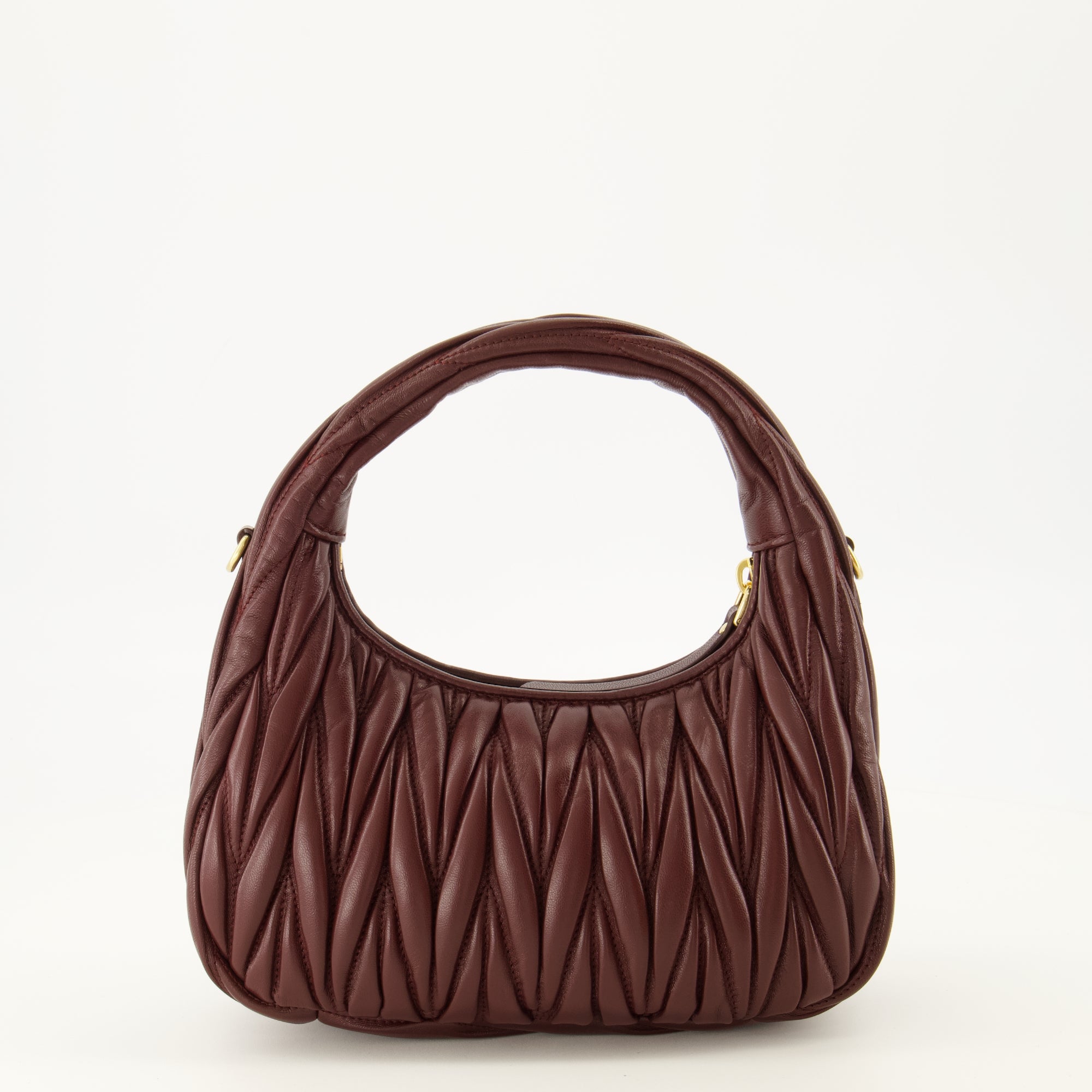 Sacs à main et épaule Borsa Hobo Wander Bordeaux Miu Miu Bordeaux Femme