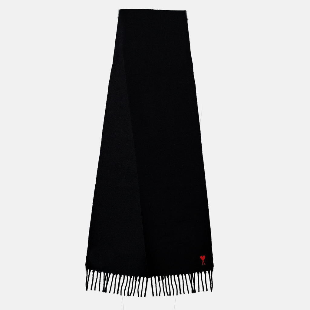 Écharpes, foulards et gants Écharpe noir en laine Ami PARIS Noir Unisexe