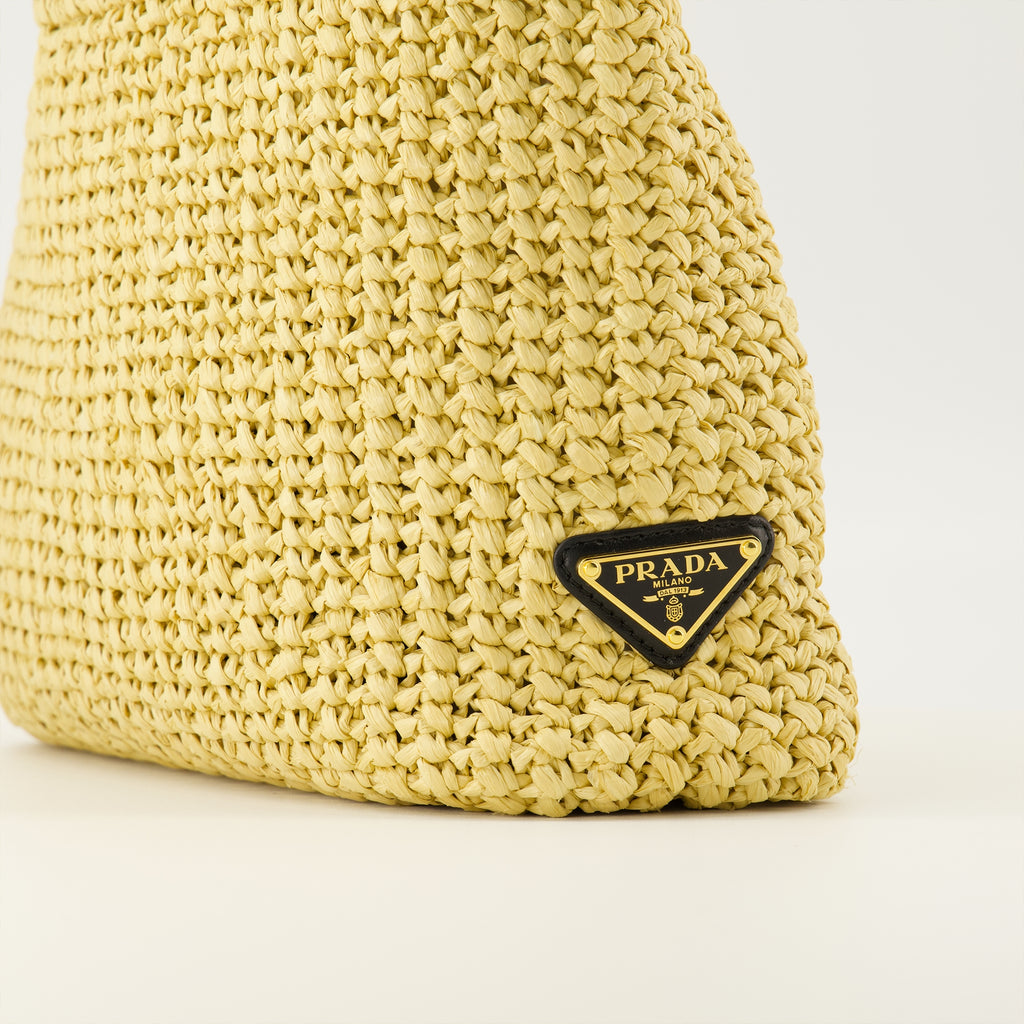 Image of the Prada brand Women's small crochet tote bag - Spring-Summer 2026 - Detailed View 3
