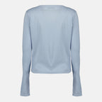 Immagine del Maglione Henley in cashmere del marchio Miu Miu per Donna - Stagione Primavera-Estate 2026 - Vista Posteriore