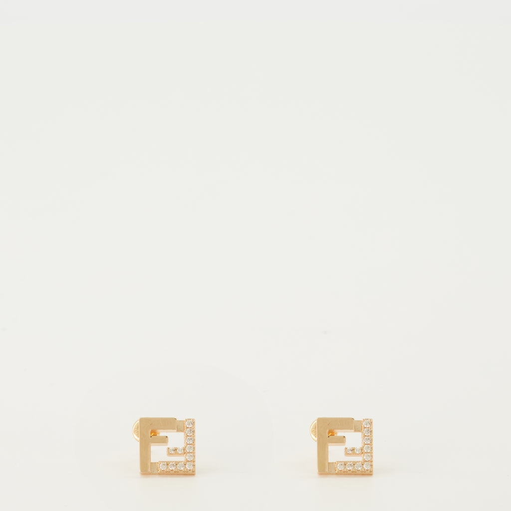 Bild der Forver Ohrringe mit Kristallen der Marke Fendi für Frauen - Saison Frühling-Sommer 2026 - Vorderansicht