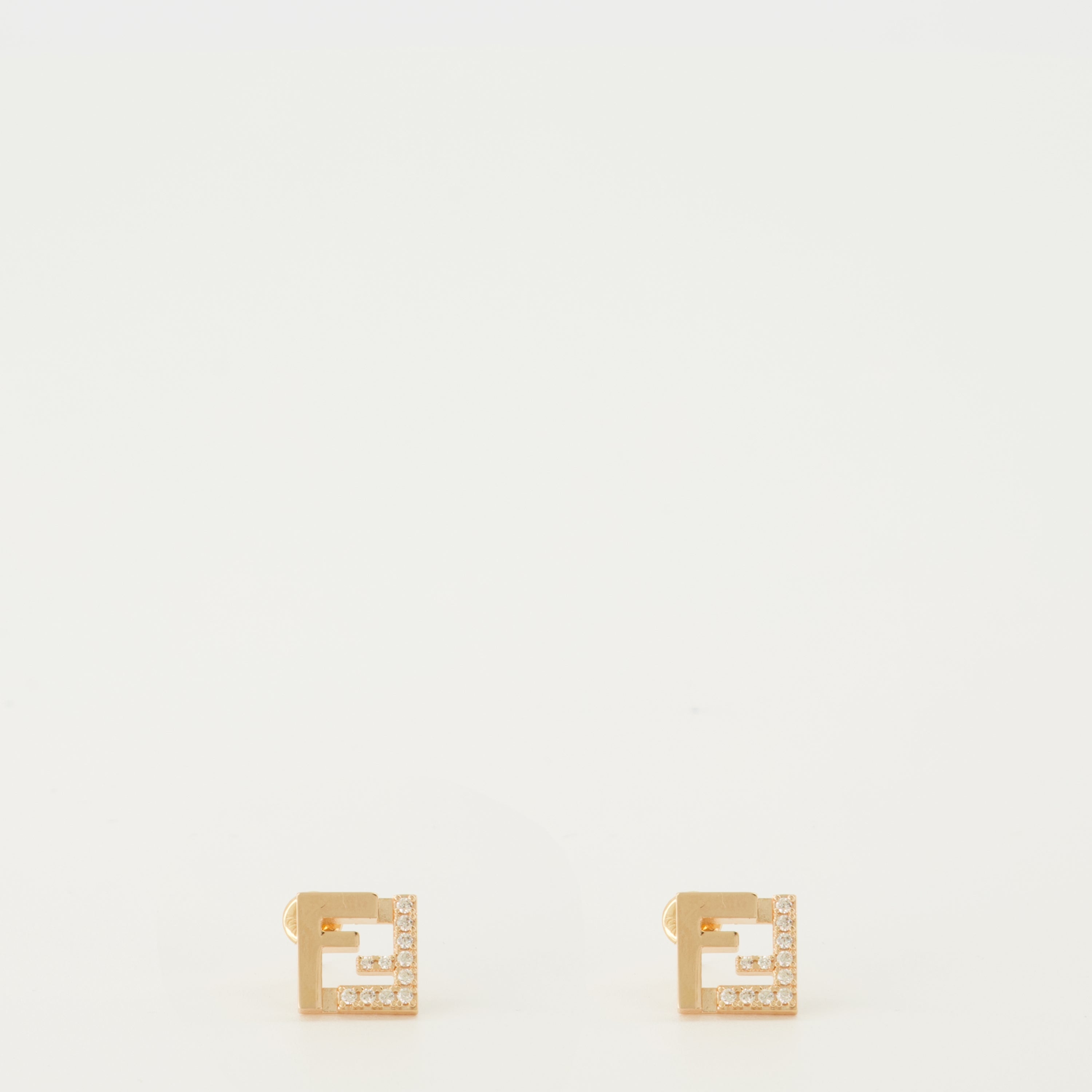 Image de l'article Boucles d'oreilles Forver avec cristaux de la marque Fendi pour Femme - Saison Printemps-Été 2026 - Vue de Face