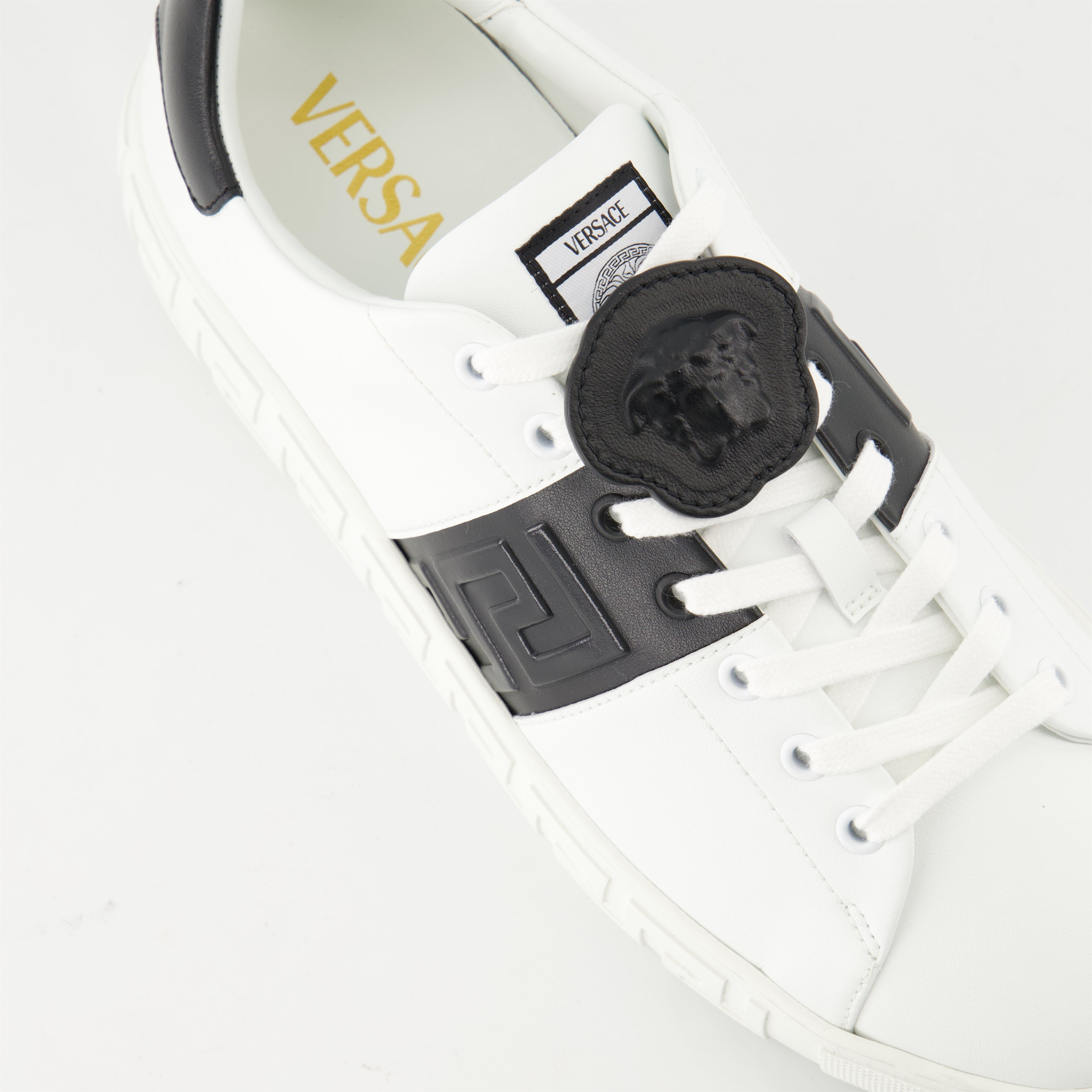 Baskets Baskets Greca Versace Blanc Homme