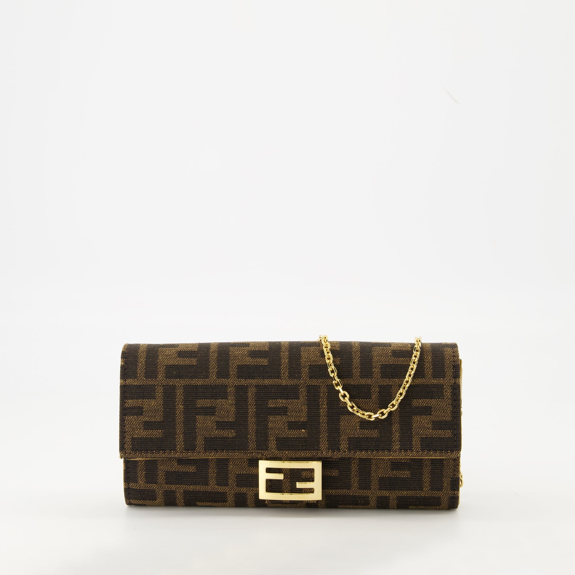 Image de l'article Sac Baguette Chain de la marque Fendi pour Femme - Saison Automne-Hiver 2025 - Vue de Face