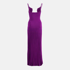 Image of the Salacia purple dress by Christopher Esber for Women - Spring-Summer 2026 - Back View