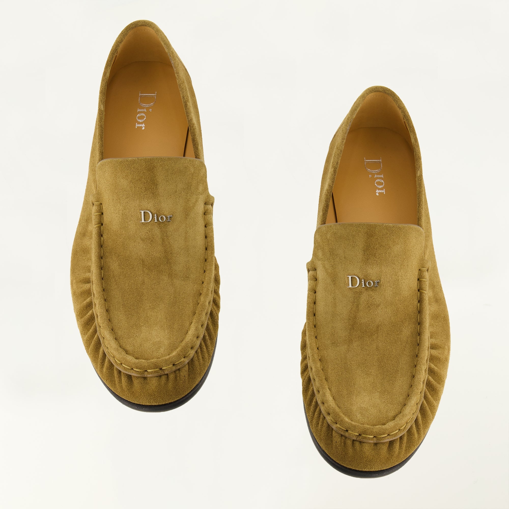 Mocassins モーリスローファー ライトブラウンスエード Dior Marron Homme