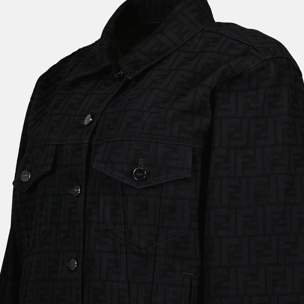 Jaquetas Veste en jean FF Fendi Preto Femme