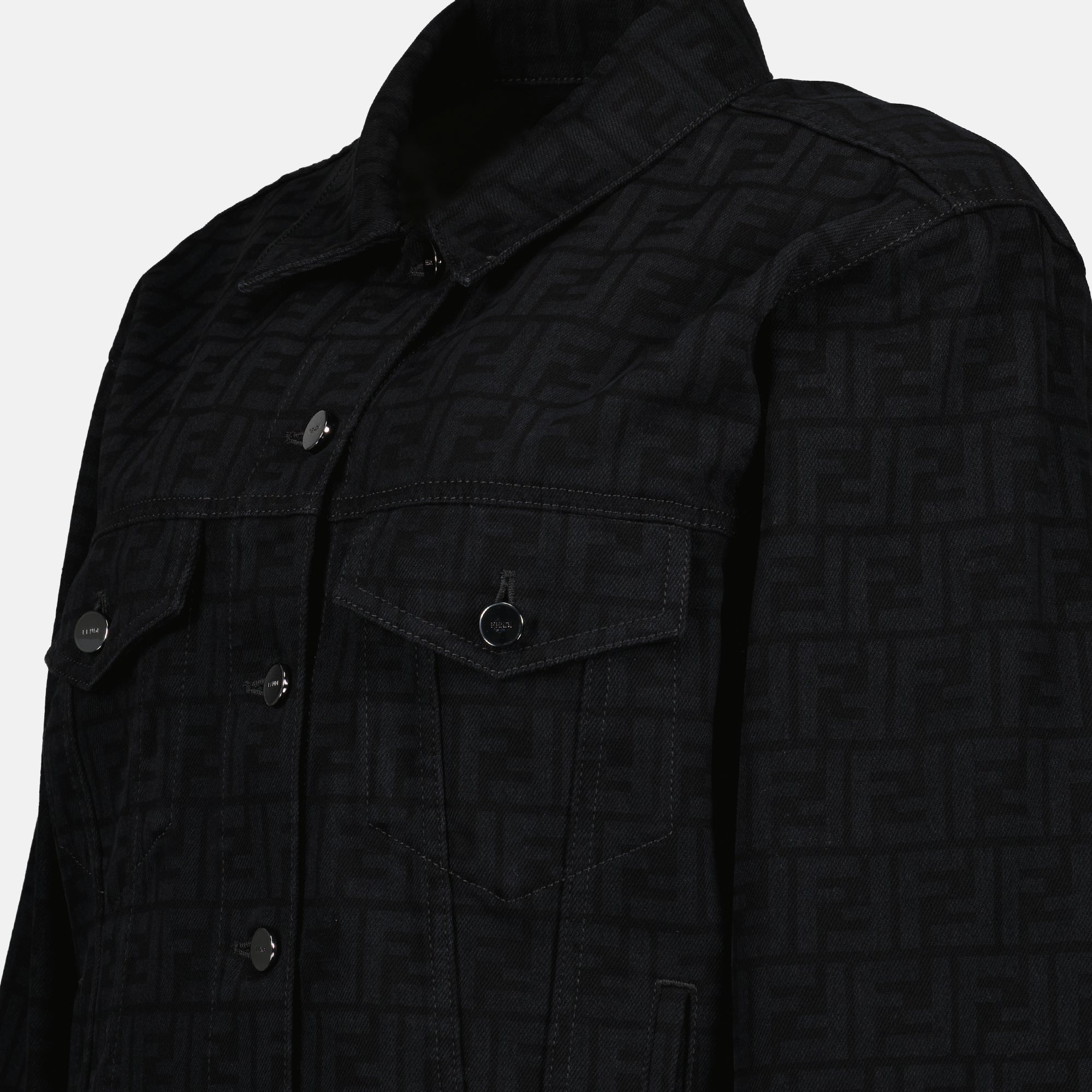 Jaquetas Veste en jean FF Fendi Preto Femme