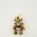Image of the Burberry Women's Thomas Bear Check Plaid Keychain - Spring-Summer 2026 Season - Back View